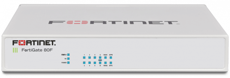 FortiGate 80F: Equipo 8 puertos GE RJ45, 2 puertos WAN de medios compartidos RJ45/SFP
