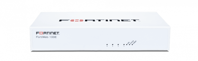 FortiWeb-100E: FortiWeb-100E, 4 puertos GE RJ45, 4 GB de RAM, 1 almacenamiento SSD de 32 GB