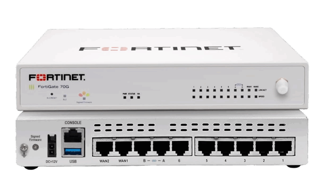 FortiGate-70G: Equipo más Forticare Premium y FortiGuard Unified Threat Protection (UTP) | 3 Años