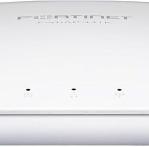FortiAP-241K: Punto de acceso inalámbrico para interiores (Wi-Fi 7 tribanda 2,4/5/6 GHz 2+2+2, 2 transmisiones y 4 radios). Antenas internas, 1 RJ45 10/100/1000, 1 RJ45 100/1000/2500/5000/10000 Base-T, Bluetooth/BLE.