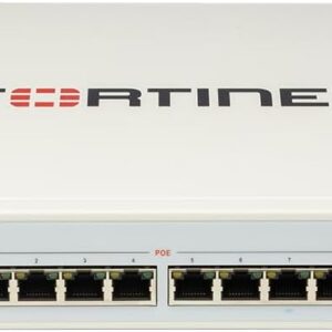 FortiSwitch-108F-FPOE: Switch de gestión L2+ sin ventilador con consola 8xGE + 2xSFP + 1xRJ45 y POE de 65 W limitado automáticamente