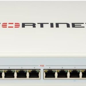 FortiSwitch-108F-POE Switch gestionado FortiSwitch 108F-POE: con 8 puertos PoE+ gigabit y 2 puertos SFP, ideal para accesos seguros con administración desde FortiGate.