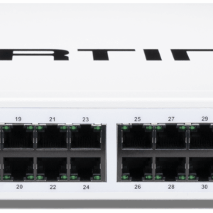 FortiSwitch-148F: Switch compatible con controlador de Switches FortiGate de capa 2 con 48 puertos RJ45 1G y 4 puertos SFP+/SFP 10G/1G y 1 puerto de consola RJ45.